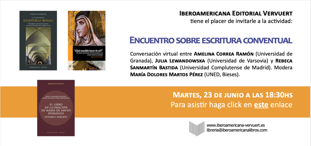 Encuentro virtual sobre escritura conventual